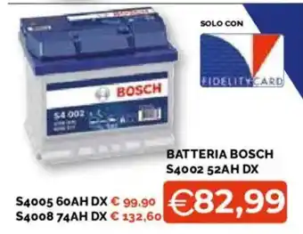 Batteria Bosch S4002 52AH DX