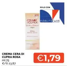 Mercatò Crema cera di cupra rosa offerta