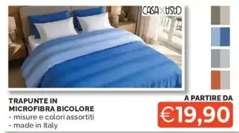 Trapunte in microfibra bicolore
