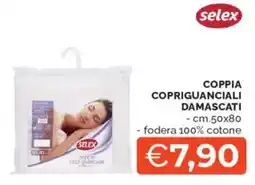 Mercatò Coppia copriguanciali damascati Selex offerta