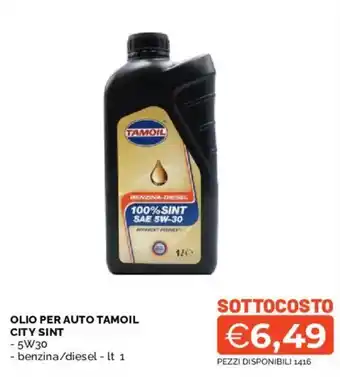Olio per auto Tamoil City Sint