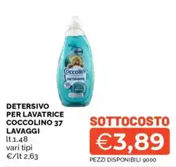 Mercatò Detersivo per lavatrice Coccolino offerta
