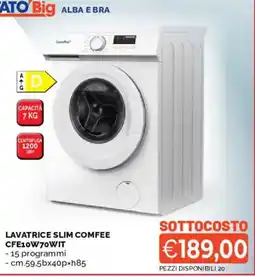 Mercatò Lavatrice slim comfee offerta