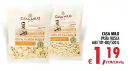 Deco Maxistore Casa Milo pasta fresca offerta