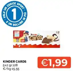 Mercatò Kinder Cards offerta