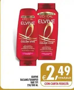 Deco Maxistore Elvive balsamo/shampoo vari tipi offerta
