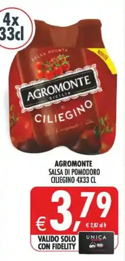Deco Maxistore Agromonte salsa di pomodoro ciliegino offerta