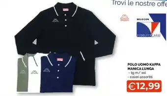 Polo uomo Kappa manica lunga