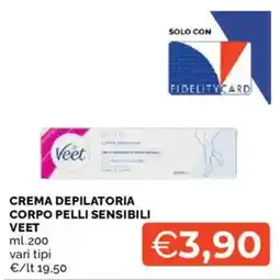 Mercatò Crema depilatoria corpo pelli sensibili Veet offerta