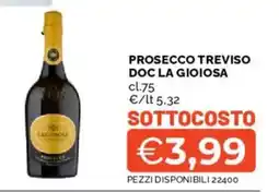 Mercatò Prosecco Treviso Doc La Gioiosa offerta