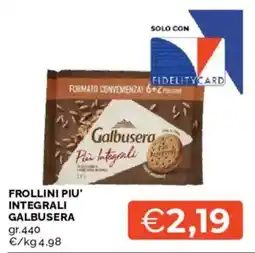 Mercatò Frollini Più Integrali Galbusera offerta