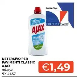Mercatò Detersivo per pavimenti classic Ajax offerta