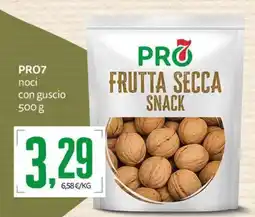 PRO7 Supermercati PRO7 frutta secca snack noci con guscio offerta