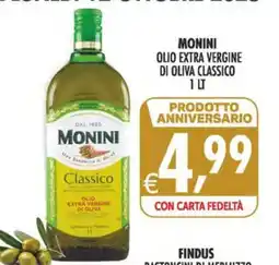 Deco Maxistore Monini olio extra vergine di oliva classico offerta