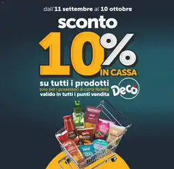 Deco Maxistore sconto 10% in cassa su tutti i prodotti offerta