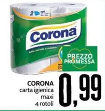 PRO7 Supermercati Corona carta igienica maxi offerta