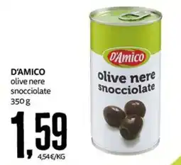 PRO7 Supermercati D'Amico olive nere snocciolate offerta