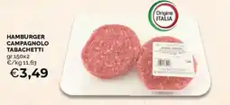 Mercatò Hamburger Campagnolo Tabachetti offerta
