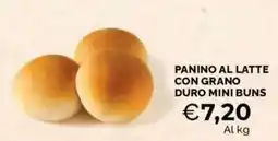 Mercatò Panino al latte con grano duro mini buns offerta
