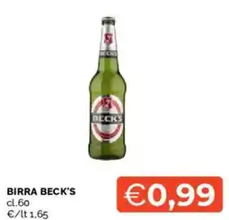 Mercatò Birra Beck's offerta