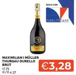 Mercatò Maximilian I Müller Thurgau Durello Brut offerta