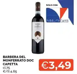 Mercatò Barbera del Monferrato Doc Capetta offerta