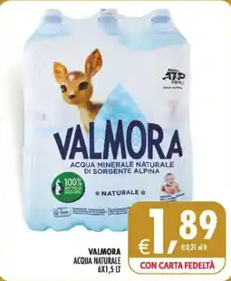Deco Maxistore Valmora acqua naturale offerta