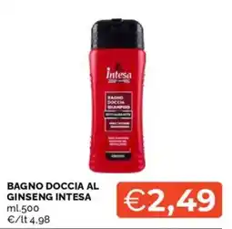 Mercatò Bagno doccia al ginseng Intesa offerta
