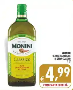 Deco Maxistore Monini olio extra vergine di oliva classico offerta