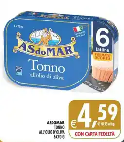 Deco Maxistore Asdomar tonno all'olio d'oliva offerta