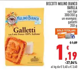 Conad Galletti Mulino Bianco offerta