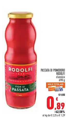 Conad Passata di pomodoro Rodolfi classica offerta