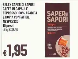 Famila Superstore Saper di sapori caffè in capsule offerta