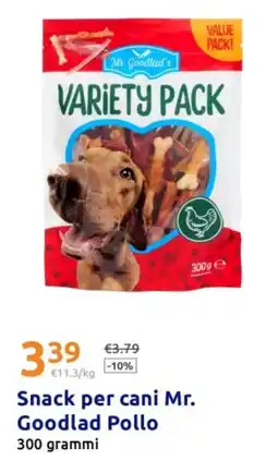 Action Snack per cani Mr. Goodlad Pollo offerta