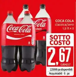 PRO7 Supermercati Coca-Cola classica/zero offerta