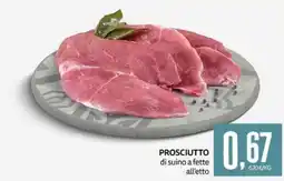 PRO7 Supermercati Prosciutto di suino a fette all'etto offerta