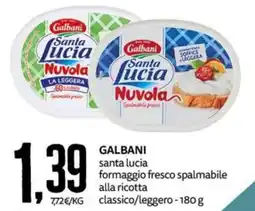 PRO7 Supermercati Galbani santa lucia formaggio fresco spalmabile alla ricotta offerta
