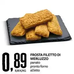 PRO7 Supermercati Frosta filetto di merluzzo panato offerta