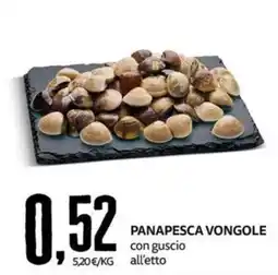PRO7 Supermercati Panapesca vongole con guscio offerta