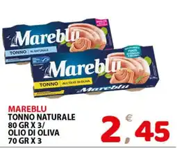 Il Centro Superstore Mareblu tonno naturale offerta