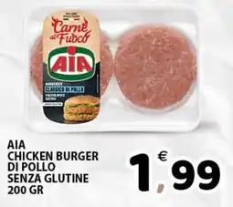 Il Centro Superstore AIA chicken burger di pollo senza glutine offerta