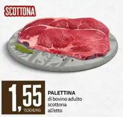 PRO7 Supermercati Palettina di bovino adulto scottone offerta