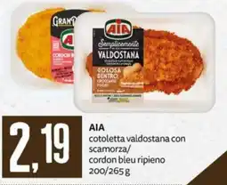 PRO7 Supermercati AIA cotoletta valdostana con scamorza/cordon bleu ripieno offerta