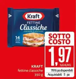 PRO7 Supermercati Kraft fettine classiche offerta