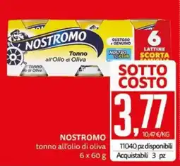 PRO7 Supermercati Nostromo tonno all'olio di oliva offerta