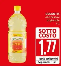 PRO7 Supermercati Desantis olio di semi di girasole offerta