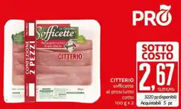 PRO7 Supermercati Citterio Sofficette al prosciutto cotto offerta