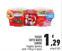 Conad Yogurt Super Mario Danone offerta