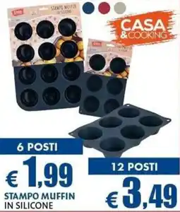 Casa & Co Stampo muffin in silicone offerta