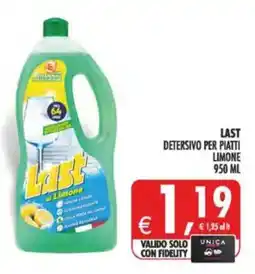 Deco Maxistore Last detergente per piatti limone offerta